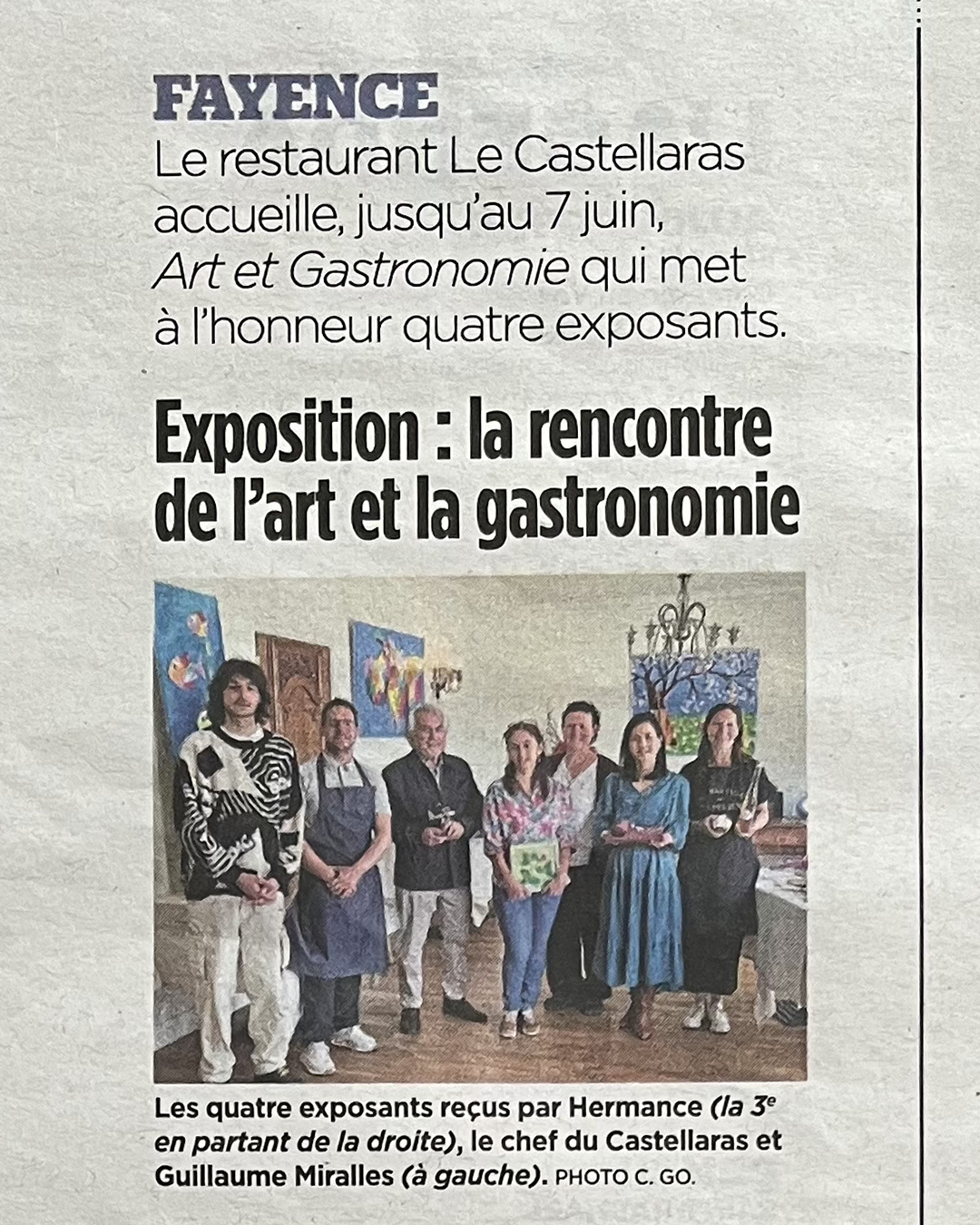 First edition of Art & Gastronomy at Le Castellaras