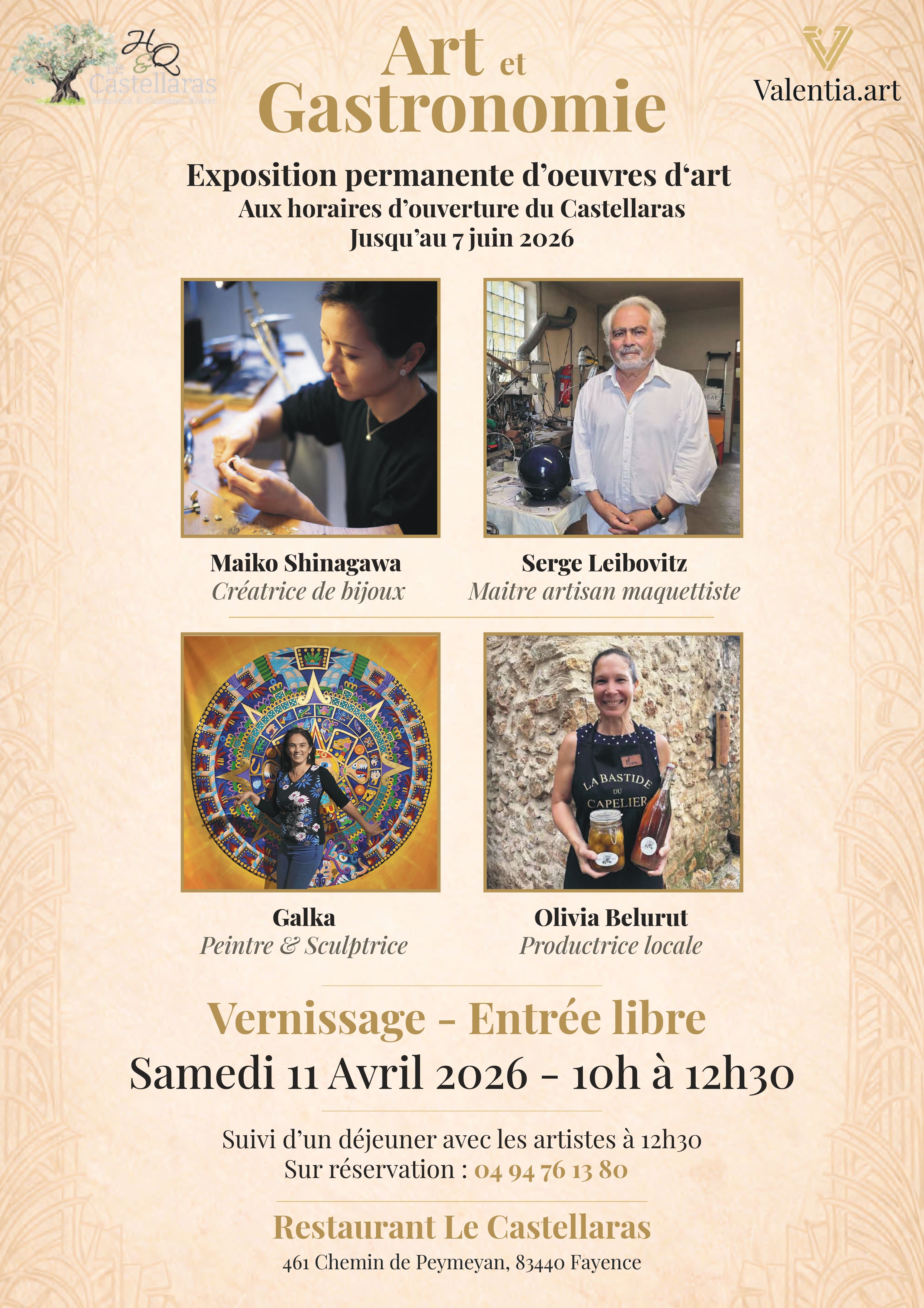 First edition of Art & Gastronomy at Le Castellaras